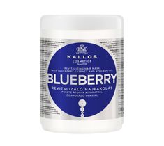 Kallos Blueberry Revitalizing Hair Mask With Blueberry Extract And Avocado Oil rewitalizująca maska do włosów z ekstraktem jagód i olejem avokado 1000ml