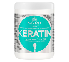 Kallos Keratin maska do włosów suchych i łamiących się z wyciągiem keratyny i proteiny mlecznej (1000 ml)