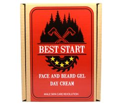 KANN Best Start Man zestaw Face And Bear Gel żel do mycia twarzy i brody 150 ml + Day Cream krem na dzień SPF 15 150 ml