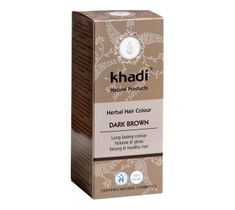 Khadi Herbal Hair Colour henna do włosów Ciemny Brąz (100 g)