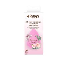 KillyS Blooming Pastel 3D Make-up Sponge gąbeczka 3D do makijażu wzbogacona ekstraktem z róży (1 szt.)