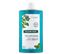 Klorane Detox Shampoo szampon z organiczną mięta wodną 400ml