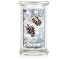 Kringle Candle Duża świeca zapachowa z dwoma knotami Winter Wonderland (623 g)