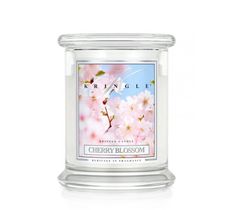 Kringle Candle średnia świeca zapachowa z dwoma knotami - Cherry Blossom (411 g)