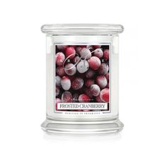Kringle Candle średnia świeca zapachowa z dwoma knotami - Frosted Cranberry (411 g)