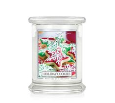 Kringle Candle średnia świeca zapachowa z dwoma knotami - Holiday Cookies (411 g)
