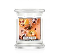 Kringle Candle średnia świeca zapachowa z dwoma knotami - Holiday Pop (411 g)