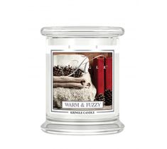Kringle Candle średnia świeca zapachowa z dwoma knotami - Warm and Fuzzy (411 g)