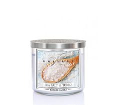 Kringle Candle Tumbler świeca zapachowa z trzema knotami - Sea Salt & Tonka (411 g)