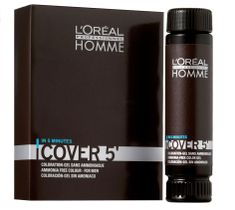 L'Oreal Professionnel Homme Cover 5 Ammonia-Free Hair Colour Gel żel do koloryzacji włosów dla mężczyzn 3 Dark Brown 3x50ml