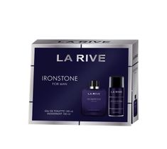 La Rive for Men Ironstone Zestaw prezentowy woda toaletowa 100ml+dezodorant spray 150ml (1 szt.)