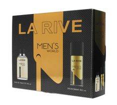La Rive for Men Men's World zestaw prezentowy (woda toaletowa 90 ml+deo spray 150 ml)