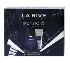 La Rive Ironstone For Man zestaw woda toaletowa spray 100ml + żel pod prysznic 100ml