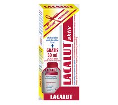 Lacalut pasta do zębów activ (75 ml) + płyn do płukania activ (50 ml)