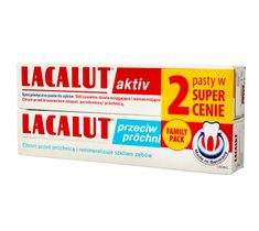 Lacalut – Pasta do zębów DUO Activ 75ml + przeciw próchnicy 75ml (2 szt.)
