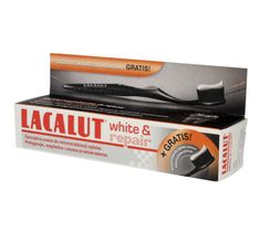Lacalut pasta do zębów White & Repair wybielająco naprawcza (szczoteczka gratis) 75 ml