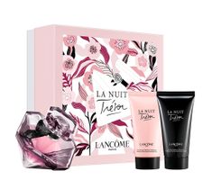 Lancome Tresor La Nuit Tresor zestaw woda perfumowana spray (50 ml) + balsam do ciała (50 ml) + żel pod prysznic (50 ml)