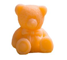 LaQ Happy Soaps Mały Miś mydło glicerynowe pomarańczowe (30 g)