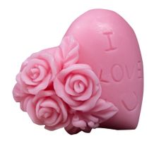 LaQ Happy Soaps mydło glicerynowe I Love U różowe (50 g)