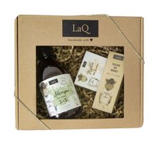 LaQ zestaw kosmetyków dla mężczyzn – szampon do włosów (300 ml) + LaQ – olejek do brody (30 ml) + mydło w kostce (85 g)