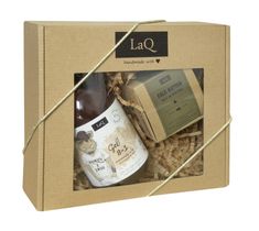 LaQ zestaw kosmetyków dla mężczyzn żel pod prysznic Dzikus z Lasu (500 ml) + masło do pielęgnacji twarzy (50 ml)