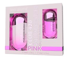 Linn Young Club 420 Pink Exclusive Women zestaw woda perfumowana spray 100ml + woda perfumowana spray 30ml