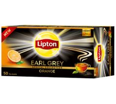 Lipton Earl Grey Orange herbata czarna Pomarańcza 50 torebek 70g