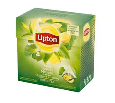 Lipton Green Tea herbata zielona Cytryna i Melisa 20 torebek 32g