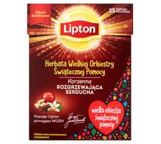Lipton Herbata Wielkiej Orkiestry Świątecznej Pomocy herbata czarna korzenna 25 torebek 37.5g