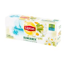 Lipton Herbata ziołowa Rumianek z Trawą Cytrynową 20 torebek 20g
