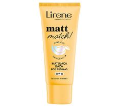 Lirene Matt Match matująca baza pod podkład Słodkie Mango (30 ml)