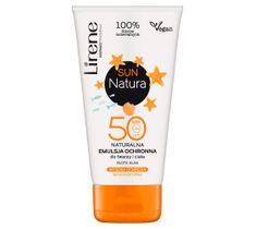 Lirene Sun Natura SPF 50 naturalna emulsja ochronna do twarzy i ciała (120 ml)