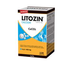 Litozin Calcium CaCO3 suplement diety (120 tabletek)