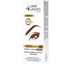 Long 4 Lashes Eyebrows Korektor modelujący do brwi z henną brązowy (10 ml)