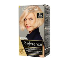 L'Oreal Feria Preference farba do każdego typu włosów Bardzo Jasny Blond 92  (1 op.)