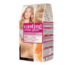 L'Oreal Paris Casting Creme Gloss – krem koloryzujący do włosów nr 801 Satynowy Blond (48 ml)