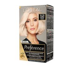 L'Oreal Recital Preference 11.21 farba do każdego typu włosów bardzo jasny chłodny perłowy blond (174 ml)