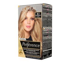 L'Oreal Recital Preference Wbis 8.1 farba do włosów jasny blond popielaty (174 ml)