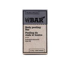 Love Bar Body Peeling Bar peeling do ciała w kostce Węgiel Aktywny & Limonka (2x30 g)