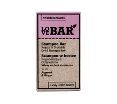 Love Bar Shampoo Bar szampon w kostce do włosów suchych i zniszczonych Olej Arganowy & Imbir (2x30 g)