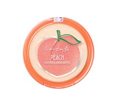 Lovely Peach Blusher & Highlighter rozświetlające duo do twarzy (7 g)