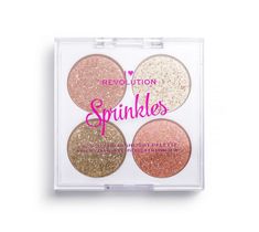 Makeup Revolution Blush&Sprinkles Confertti Cookie – paleta róży i rozświetlaczy (1 szt.)