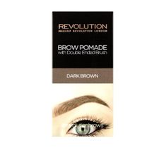 Makeup Revolution Brow Pomade pomada do brwi Dark Brown (2.5 g)