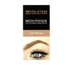 Makeup Revolution Brow Pomade pomada do brwi Soft Brown (2.5 g)