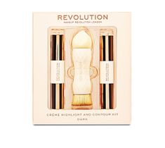 Makeup Revolution Creme Highlight and Contour Kit – zestaw do konturowania twarzy Dark (1 szt.)