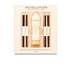 Makeup Revolution Creme Highlight and Contour Kit – zestaw do konturowania twarzy Light (1 szt.)