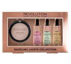 Makeup Revolution Dazzling Lights Collection – zestaw rozświetlaczy do twarzy (1 szt.)