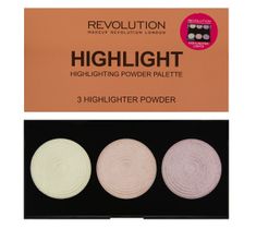 Makeup Revolution Highlighter Palette Highlight – rozświetlacze do twarzy (15 g)