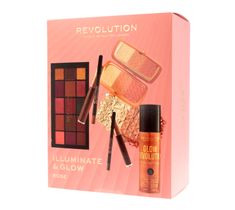Makeup Revolution Illuminate & Glow Zestaw kosmetyków do makijażu Rose (1 szt.)