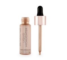 Makeup Revolution Liquid Highlighter – rozświetlacz w płynie Luminous Gold (18 ml)